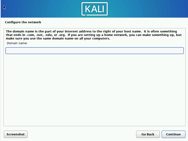 Kali Linux Installation Process