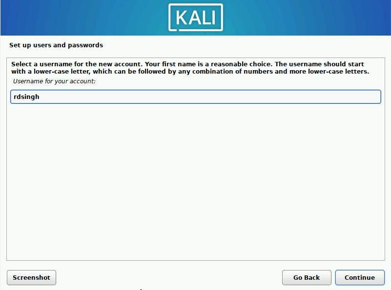 Kali Linux Installation Process