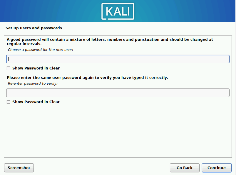 Kali Linux Installation Process